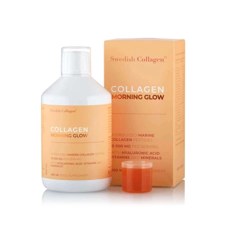 Colágeno líquido Morning Glow con ácido hialurónico y vitaminas, 2x500 ml, Swedish Collagen
