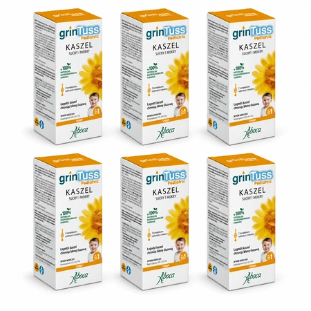 GrinTuss Pediatric, syrup for children over 1 year, 6x180 ml