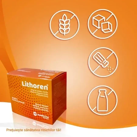 Meditrina Lithoren Special Dietary Supplement 2x30 sachets Orange