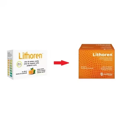 Meditrina Lithoren Special Dietary Supplement 2x30 sachets Orange