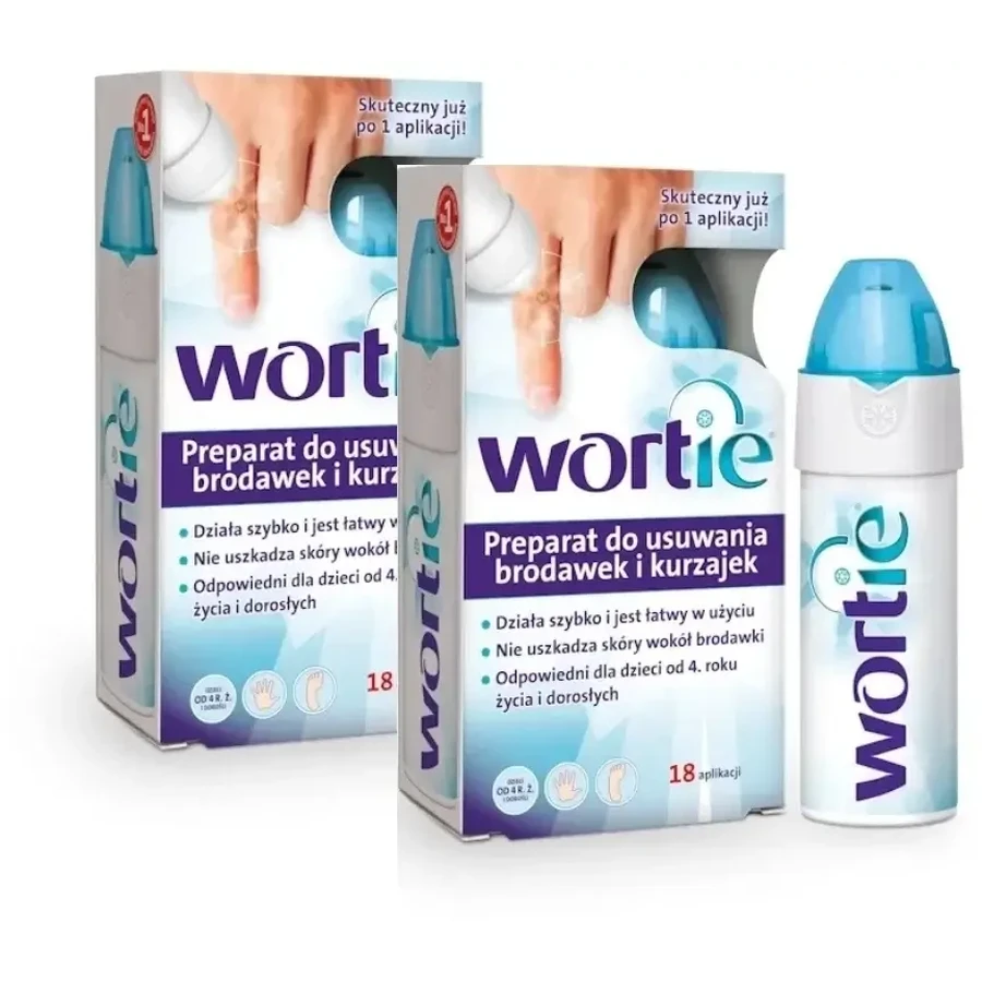 Wortie, préparation pour éliminer les verrues et les verrues, 2x50 ml