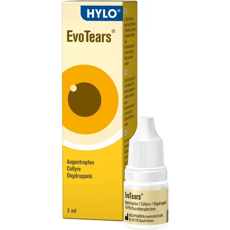 Hylo Eye Care EvoTears eye drops, 3x3 ml, Ursapharm