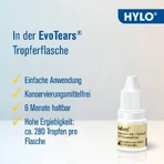 Hylo Eye Care EvoTears eye drops, 3x3 ml, Ursapharm