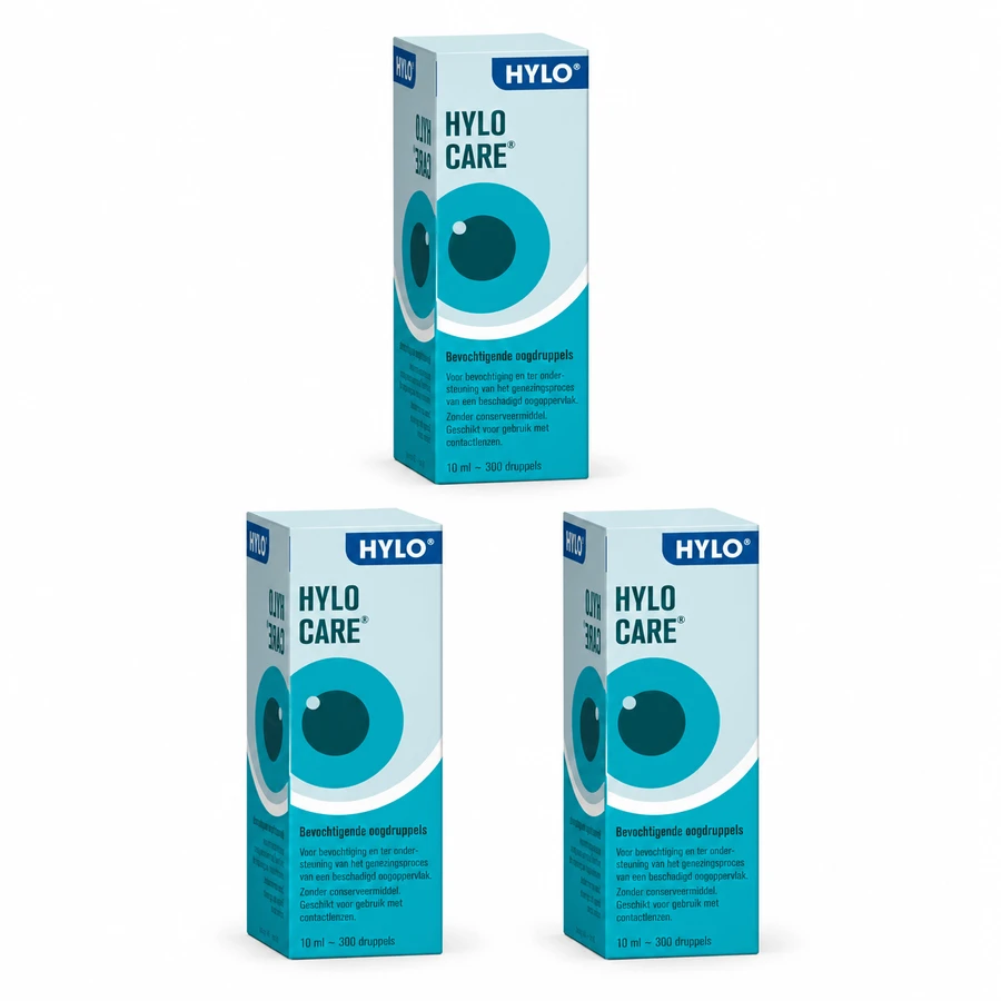 Hylo Eye Care HYLO CARE Moisturizing Eye Drops 3x10 ml