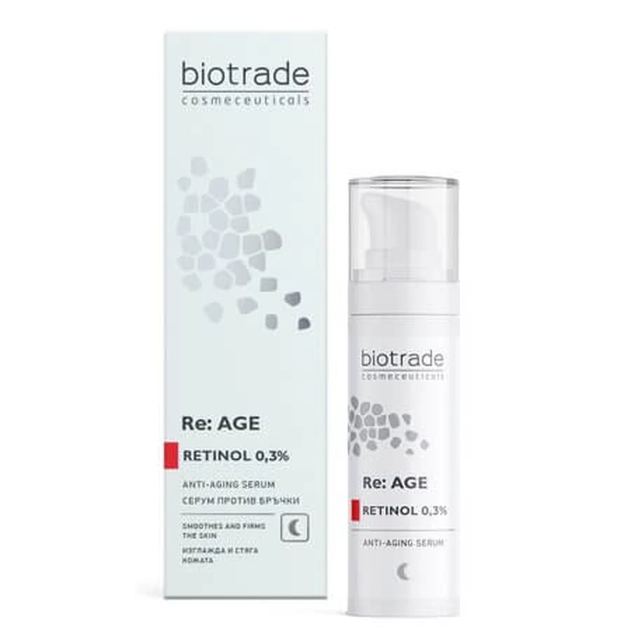 Anti-Aging Serum with 0.3% Retinol, 30 ml, Biotrade