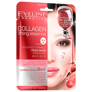 Collagen Lifting Essence Collagen Face Mask for Firm Skin, 20 ml, Eveline Cosmetics