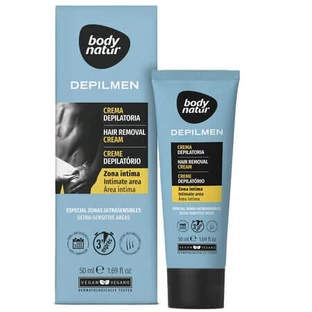 Depilmen Hair Removal Cream for Men's Intimate Area, 50 ml, Body Natur