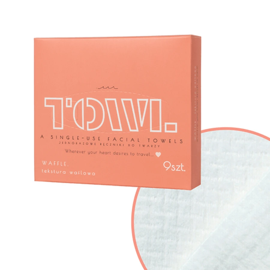 Waffle Disposable Face Towels, 9-Pack, Towl