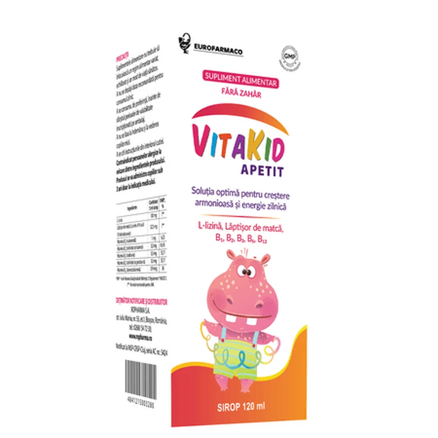 Vitakid Apetit Syrup, 120 ml, Eurofarmaco