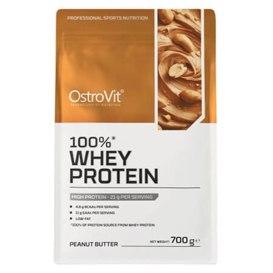Peanut Butter-Flavored Whey Protein Powder, 700 g, OstroVit