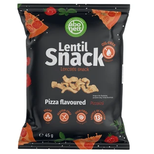 Linzensnacks met pizzasmaak, 45 g, Abonett