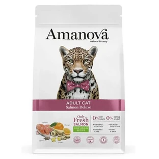 Dry Cat Food for Adult Cats with Salmon, 1.5 kg, Amanova