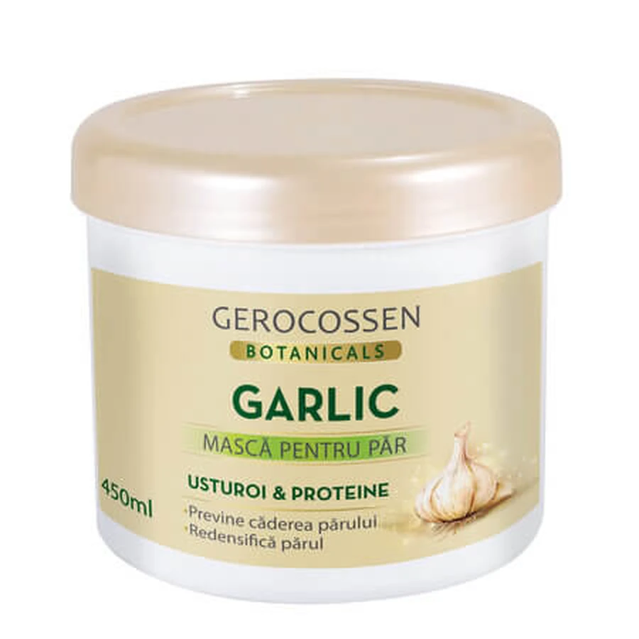 Masque capillaire à l'ail et aux protéines « Botanicals », 450 ml, Gerocossen