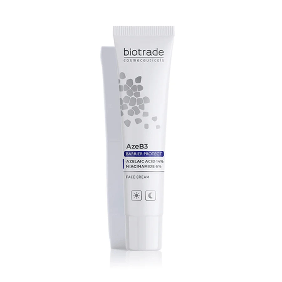 AzeB3 Barrier Protect Face Cream with 14% Azelaic Acid + 6% Niacinamide, 30 ml, Biotrade