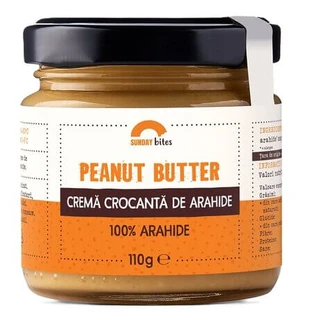 Erdnussbutter mit Stückchen, 110 g, Sunday Bites