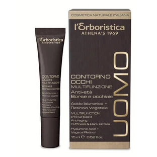 Uomo Multifunctional Anti-Aging Eye Contour Cream for Men, 15 ml, L'Erboristica
