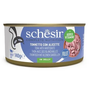 Complete Nutrition Wet Cat Food with Tuna and Anchovies in Jelly, 140 g, Schesir