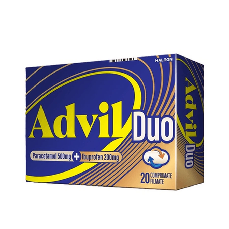 Advil Duo, 500 mg/200 mg, comprimés pelliculés, Haleon