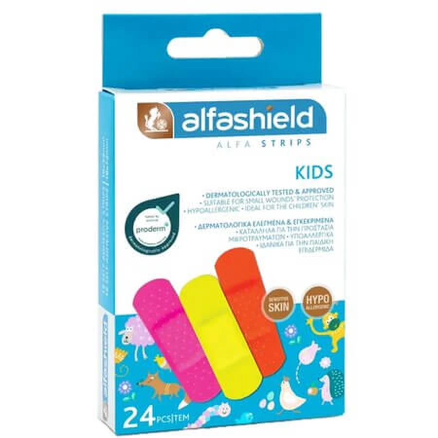 Kids' Band-Aids for Minor Wounds, 24 count, Alfashield