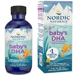 Omega-3 with Vitamin D3 for Infants and Children: Baby's DHA, 60 ml, Nordic Naturals