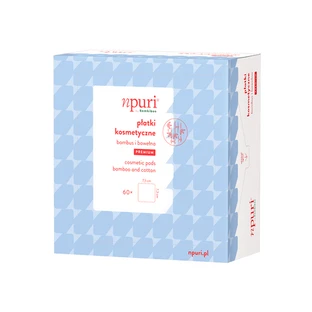 Premium Makeup Remover Pads, 60 Count, npuri by Bambiboo