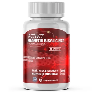 Activit Bisglicinato de magnesio, 900 mg, 30 cápsulas, Eurofarmaco