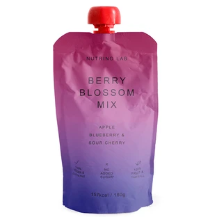 Pasteurized Apple, Blueberry, and Cherry Puree "Berry Blossom Mix," 180 g, Nutrino Lab