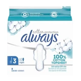 Compresas nocturnas de algodón «Night Cotton Protection», talla 3, 8 unidades, Always