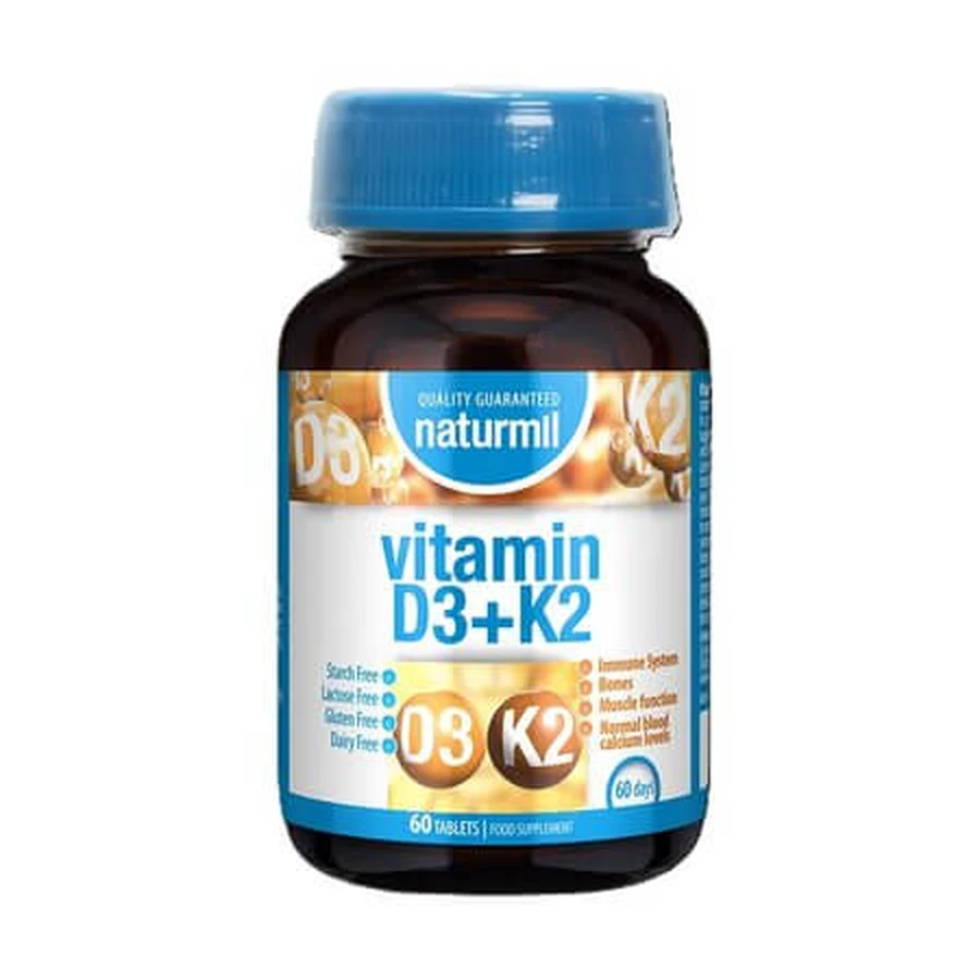 Witamina D + K2, 60 tabletek, Dietmed: ceny i cechy