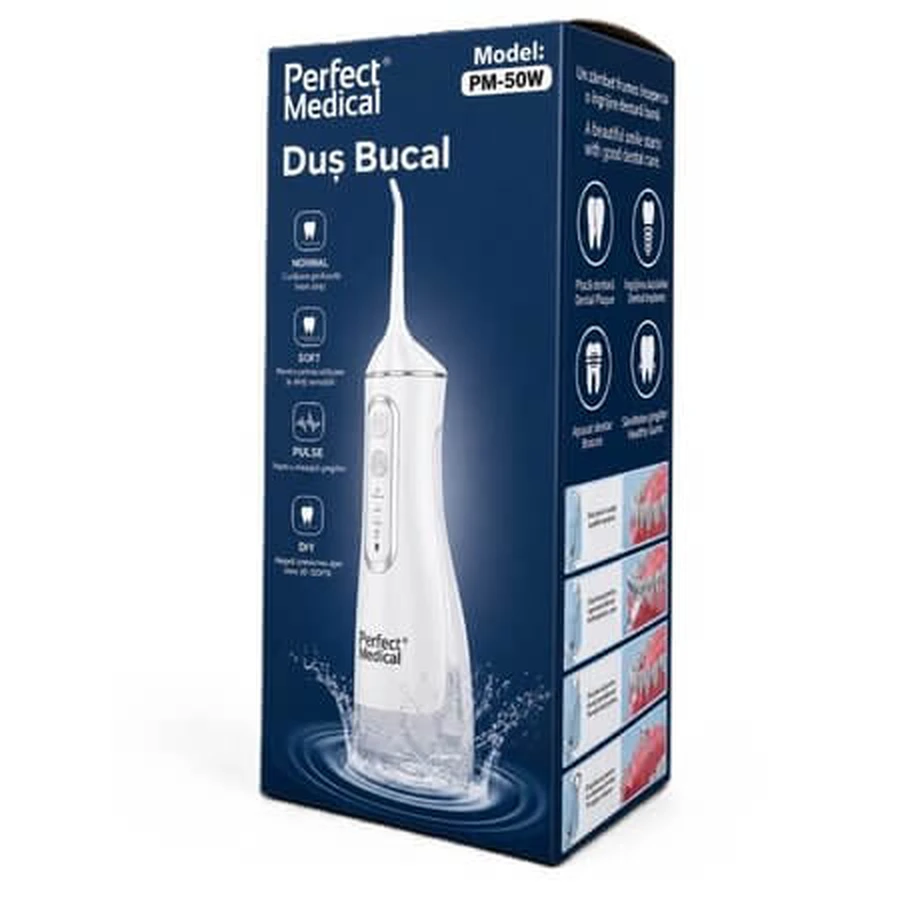 PM-51W Oral Shower, White, 1 piece, Perfect Medical