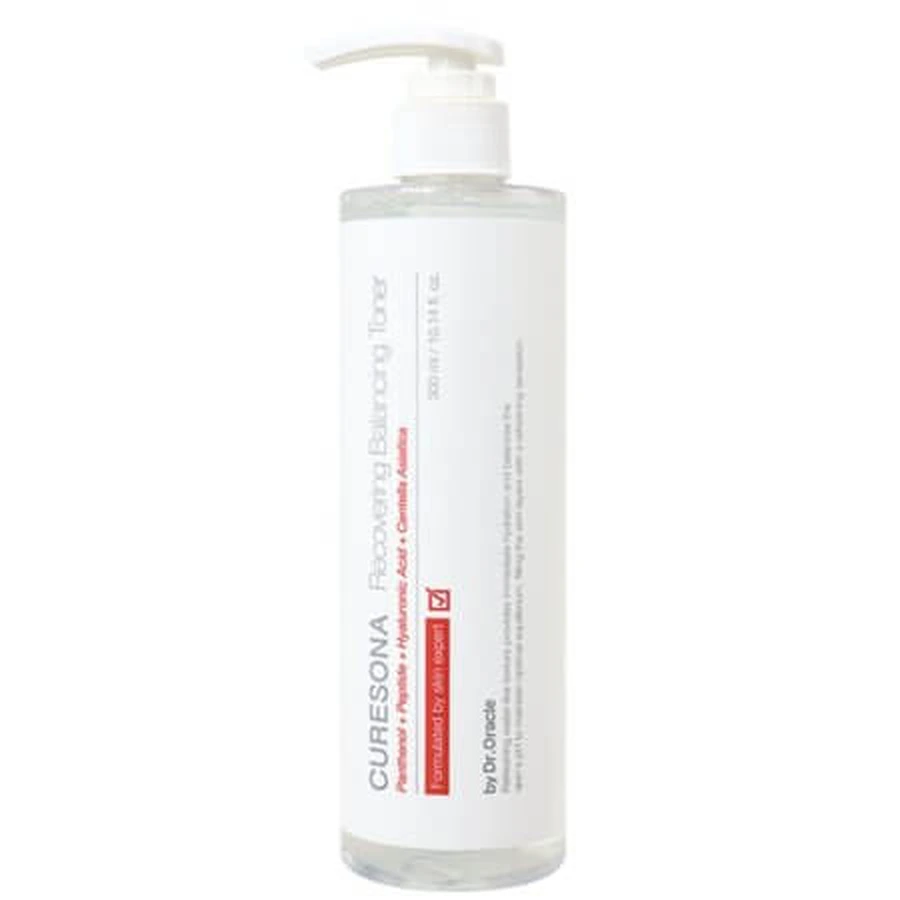 Beruhigendes Gesichtswasser mit Panthenol, Peptiden und Centella Asiatica – Regenerierendes Gesichtswasser, 300 ml, Curesona
