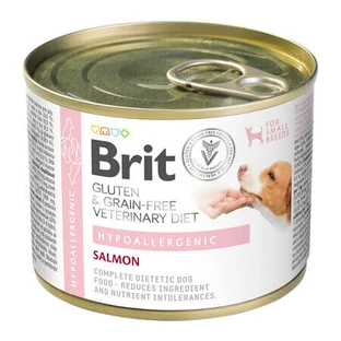 Hypoallergeen natvoer voor honden met zalm, 200 g, Brit