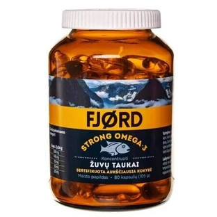 Omega 3 Strong, 80 capsules, Fjord