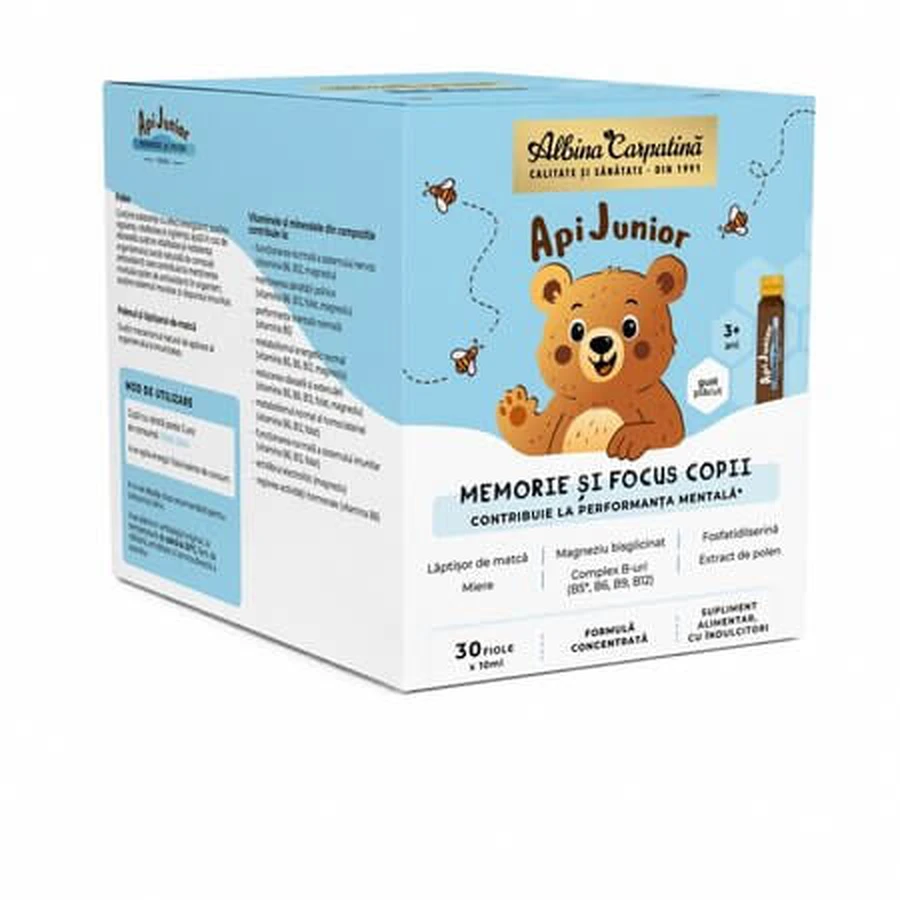 Vitamins for Children: Memory and Focus, 30 vials, Albina Carpatina