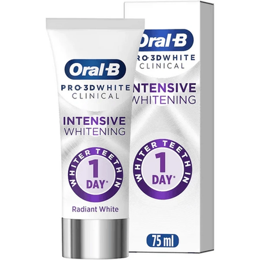 Dentifrice blanchissant intensif clinique, 75 ml, Oral-B