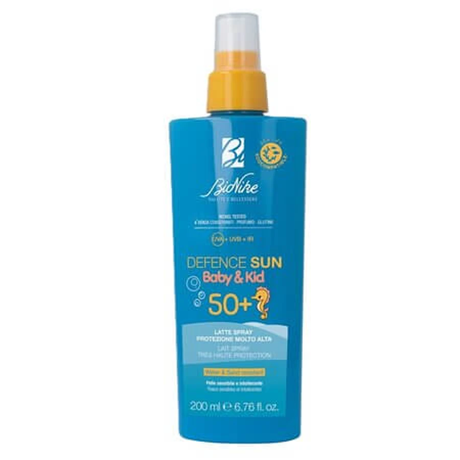 Defence Sun Baby&Kids Pro Repair 4D SPF 50+ Sunscreen Spray, 200 ml, Bionike