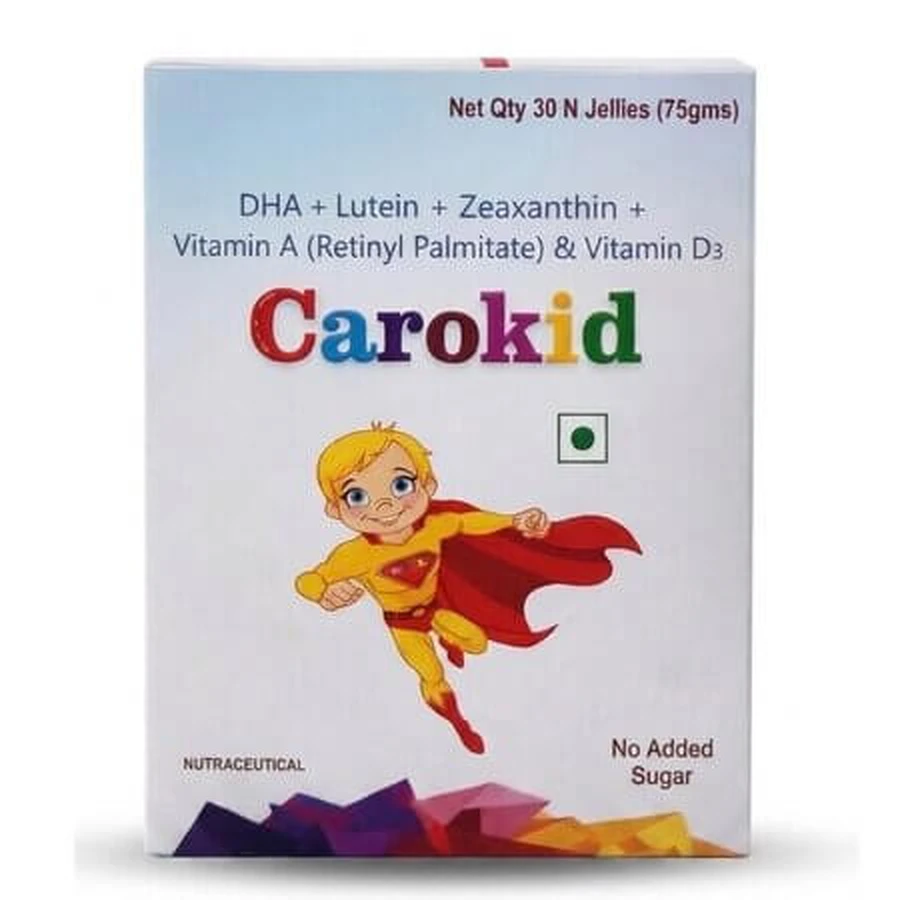 Carokid Vitamin Supplement, 30 gummies, Nutraceutical