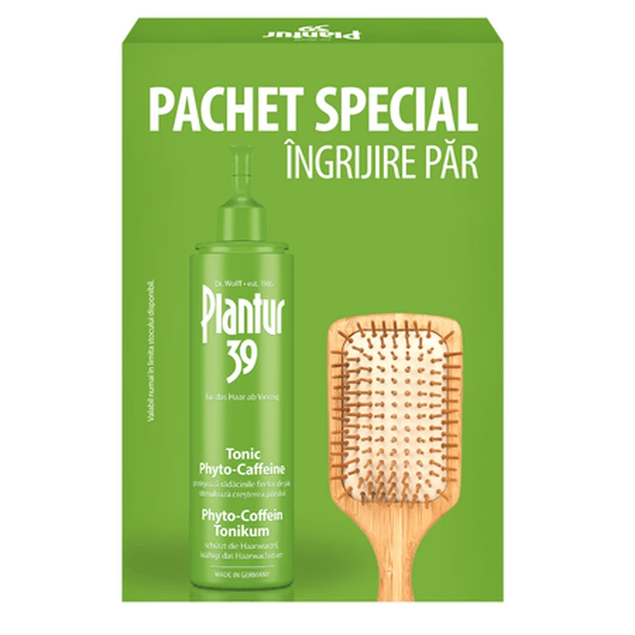 Plantur Tonic Phyto Caffeine Pack, 200 ml + Haarbürste