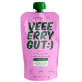 Puree „Very Gut” pasteryzowane z jabłkami, bananami, malinami i miętą, 180 g, Nutrino Lab