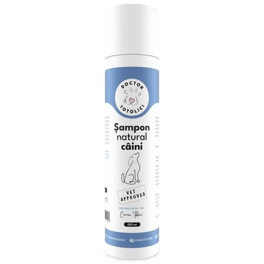 Sampon natural pentru caini adulti, 250 ml, Doctor Totolici