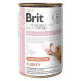 Hypoallergenic Monoprotein Wet Turkey Dog Food, 400 g, Brit