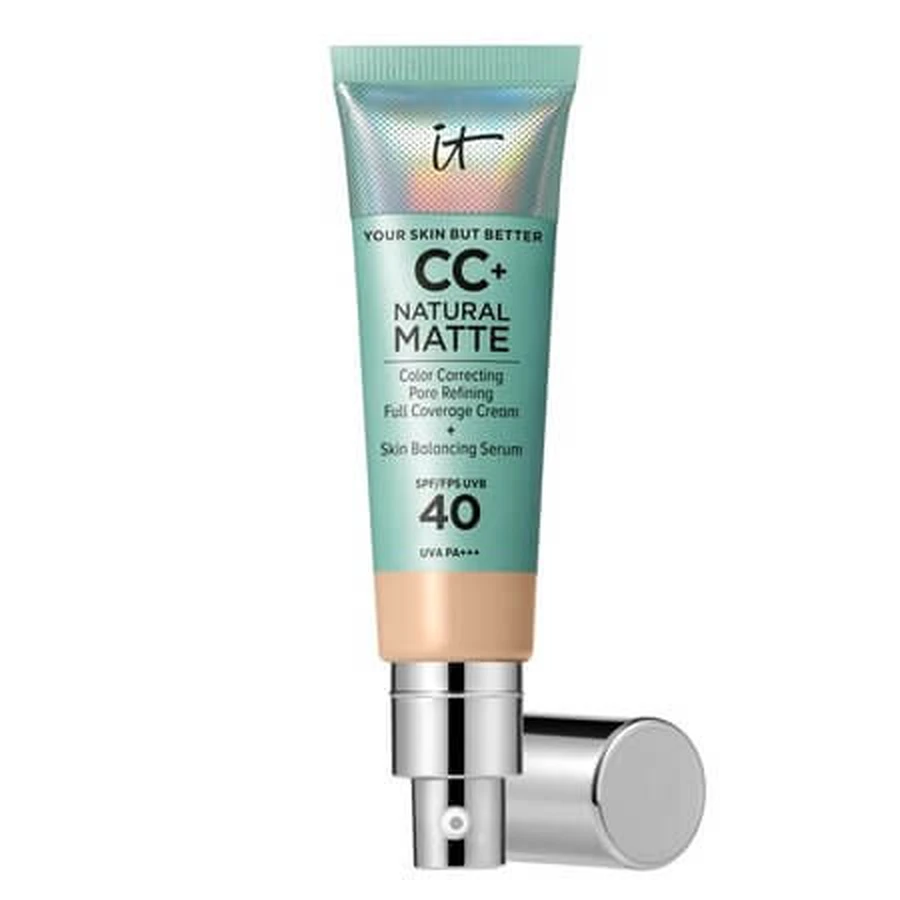 Light CC Natural Matte Tinted Mattifying Cream with SPF 40, 32 ml, It Cosmetics