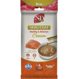 N&D Quinoa Skin & Coat – Cremige Lachs-Leckerlis für Katzen, 4 x 15 g, Farmina