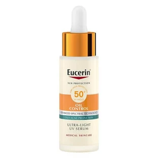 Ser cu efect matifiant si SPF 50+ pentru fata Oil Control Ultra Light UV, 30 ml, Eucerin