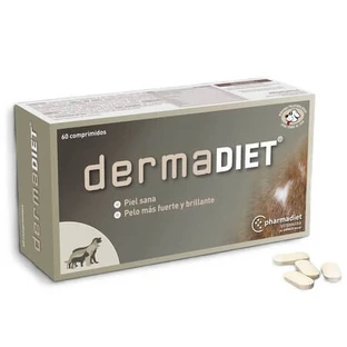 Dermadiet, complément alimentaire pour chiens, 60 comprimés, Pharmadiet