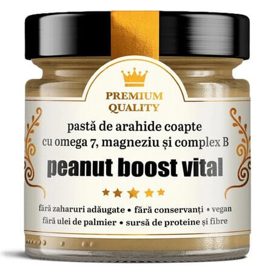 Peanut Boost Vital Peanut Butter, Ramona's Secrets, 250 g, Remedia Laboratories