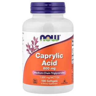 Caprylsäure, 600 mg, 100 Softgels, Now Foods