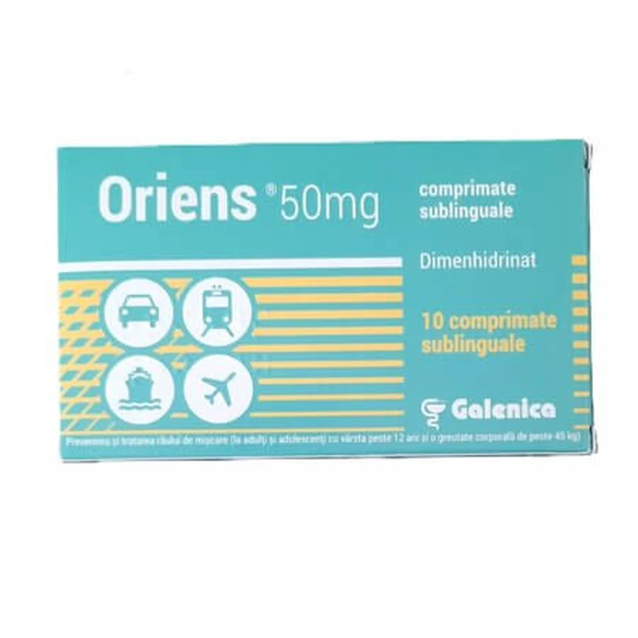 Oriens, 50 mg, 10 sublinguale tabletten, Galenica