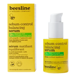 Gezichtsserum met salicylzuur en melkzuur voor talgregulering, 30 ml, Beesline
