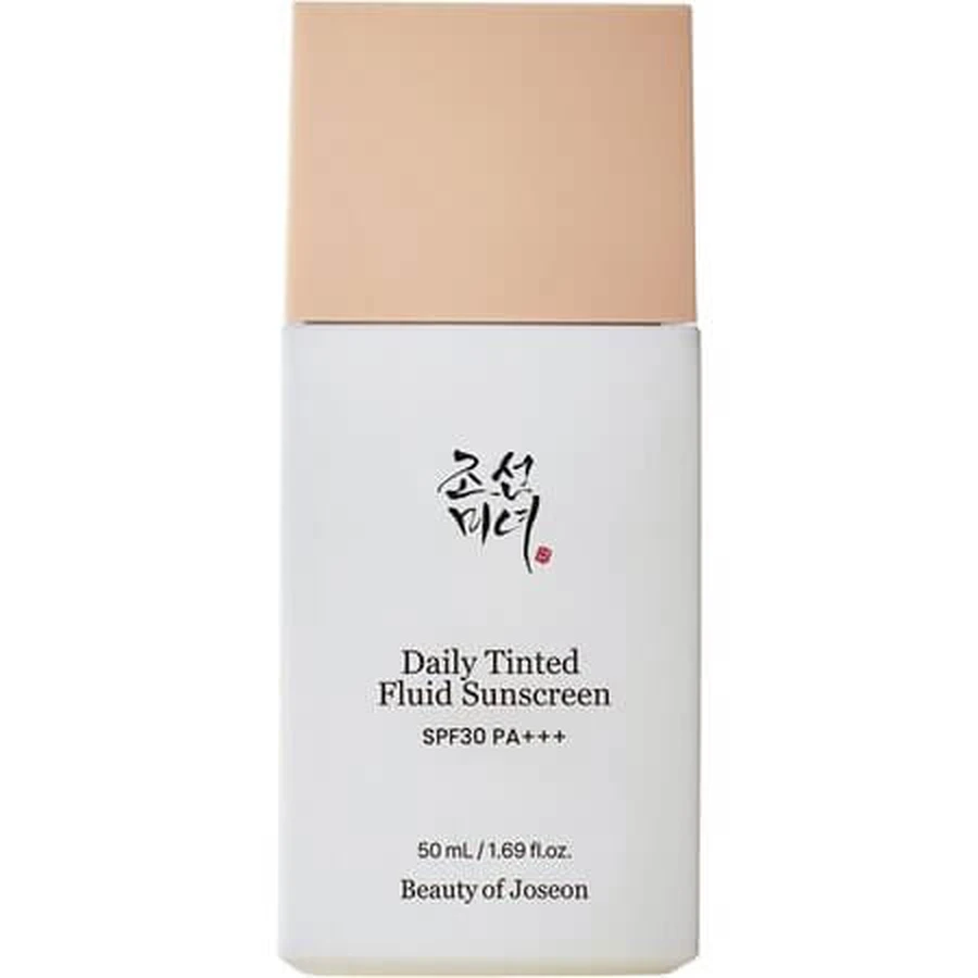 Crema hidratante con color y protección solar mineral SPF 30 PA+++, tono LP100 Daily Tinted, 50 ml, Beauty of Joseon